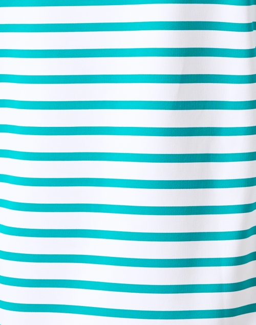 Fabric image - Saint James - Phare Green and White Striped Shirt