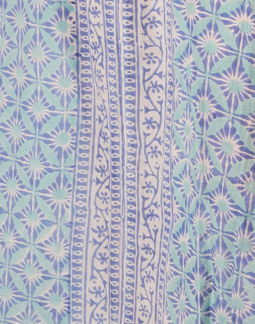 Fabric image - Bell - Jane Blue Multi Print Kaftan