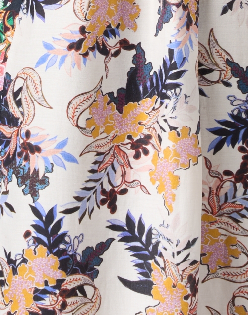 Fabric image - Megan Park - Leilani Multi Floral Satin Dress