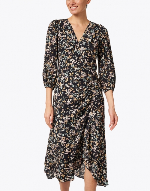 Shoshanna - Auden Black Multi Floral Print Dress