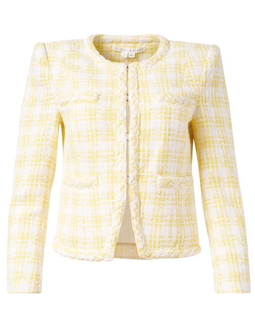Product image - Veronica Beard - Bryne Yellow Gingham Tweed Jacket