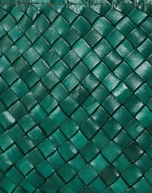 Fabric image - Loeffler Randall - Marison Green Woven Leather Bag