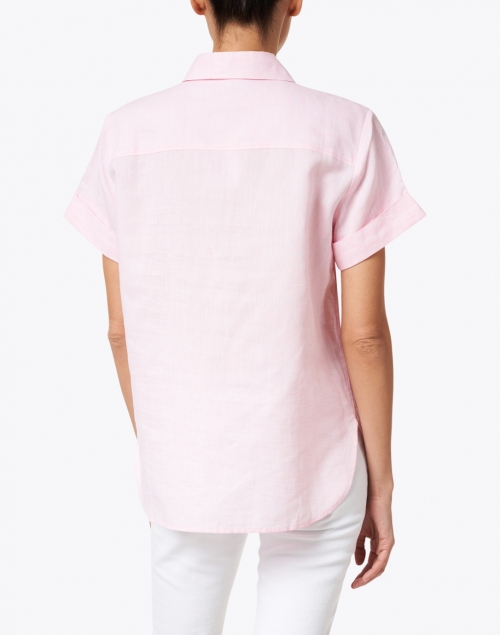 Back image - Hinson Wu - Layla Soft Pink Luxe Linen Shirt
