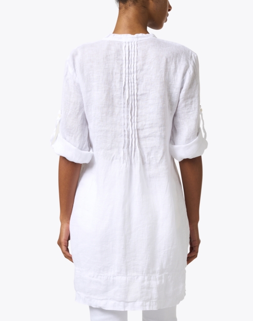 Back image - CP Shades - Regina White Linen Tunic