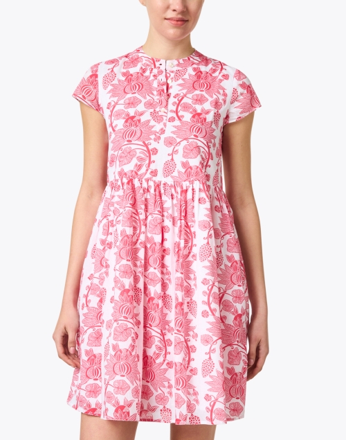 Front image - Ro's Garden - Feloi Magenta and White Floral Dress