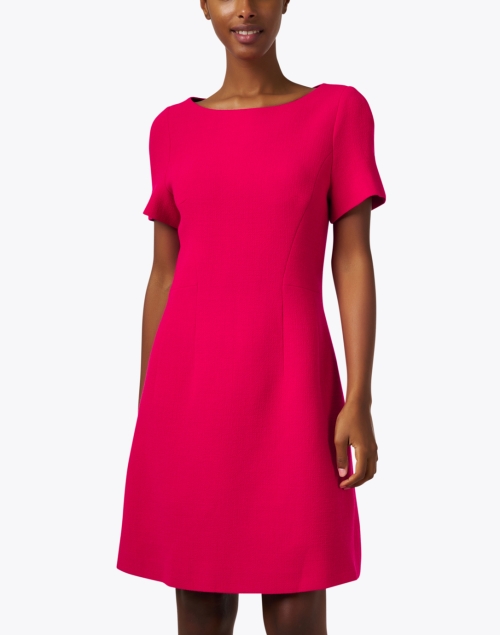 Front image - Weill - Raspberry Red Wool Dress