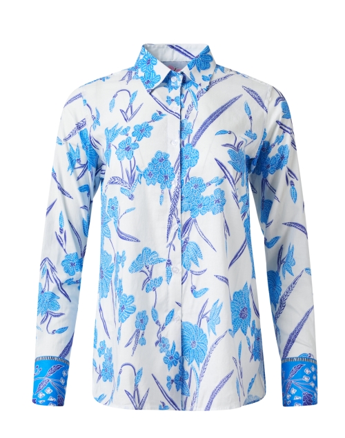 Product image - Bella Tu - Blue and White Floral Print Shirt
