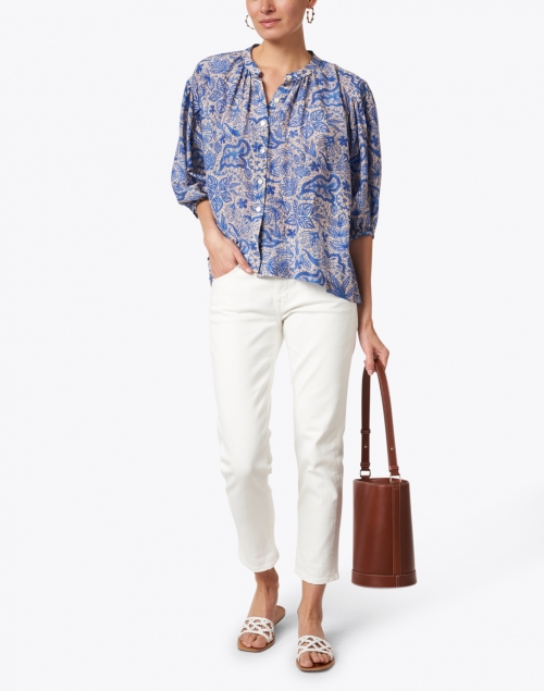 White Denim Relaxed Fit Jean