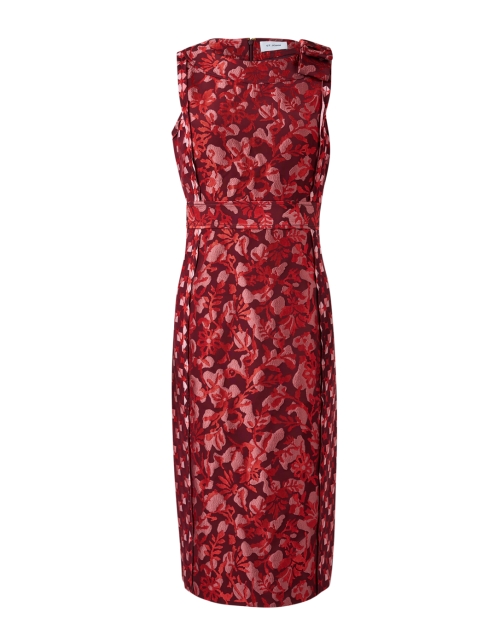 Product image - St. John - Red Multi Jacquard Dress
