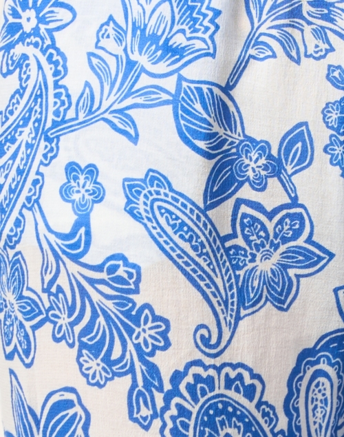 Fabric image - Xirena - Talin Blue Print Cotton Pant