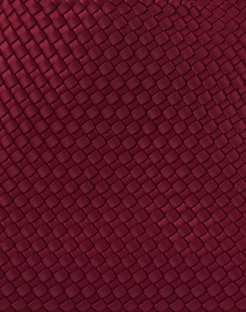 Fabric image - Naghedi - St. Barths Medium Burgundy Woven Handbag