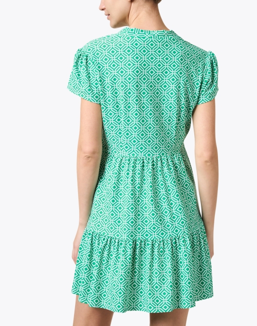 Back image - Jude Connally - Ginger Green Print Dress