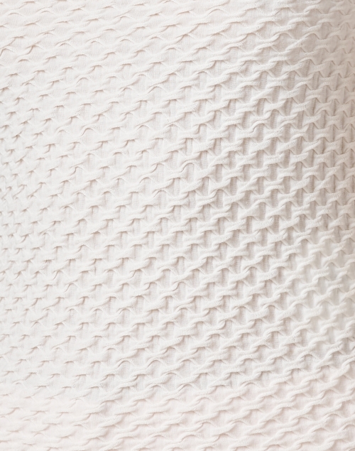 Fabric image - Emporio Armani - White Textured Jersey T-Shirt