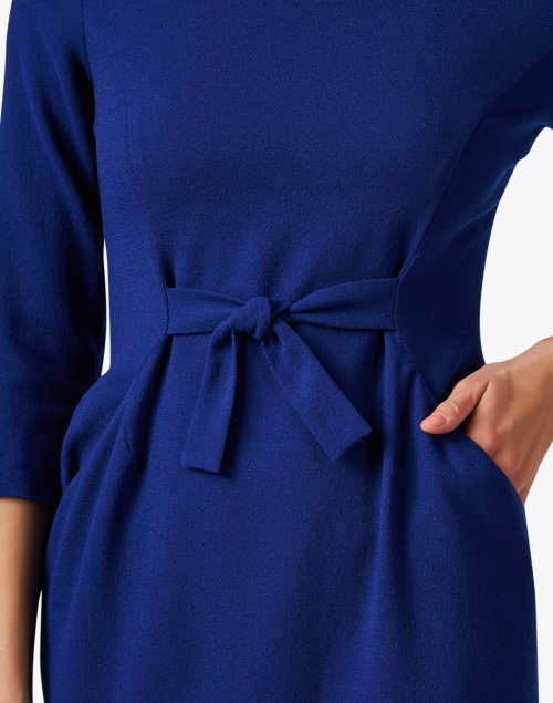 Extra_1 image - Jane - Serena Blue Wool Crepe Dress