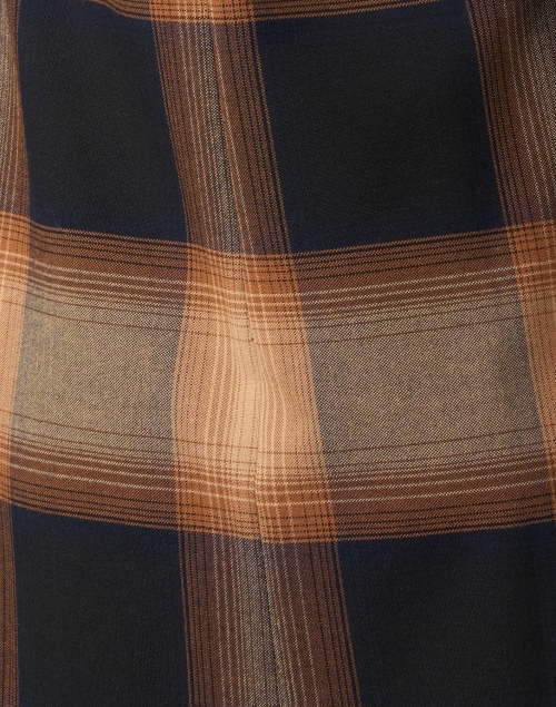 Fabric image - Tara Jarmon - Raijan Brown Plaid Shift Dress