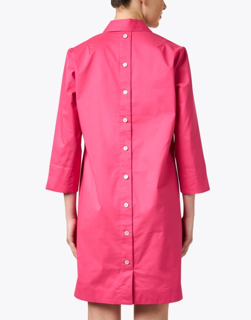 Back image - Hinson Wu - Aileen Magenta Pink Cotton Dress
