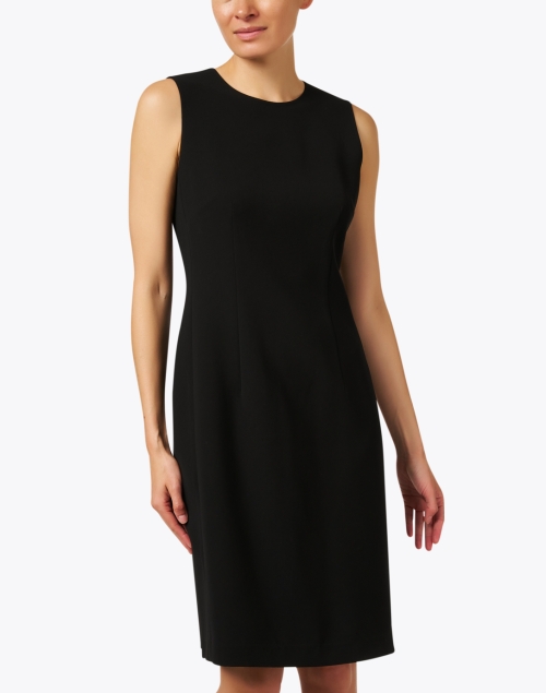 Front image - Lafayette 148 New York - Harpson Black Crepe Dress