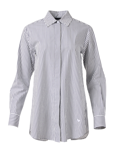 Product image - Emporio Armani - Navy Stripe Cotton Shirt
