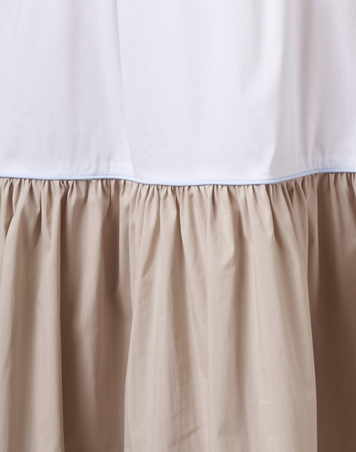 Fabric image - Purotatto - White and Beige Cotton Dress
