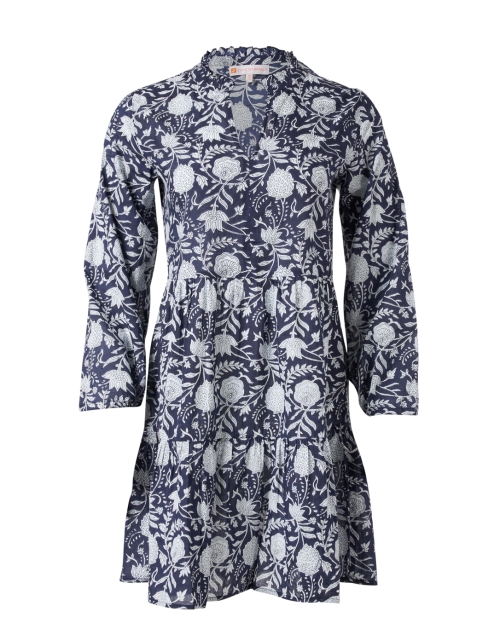 Product image - Jude Connally - Monaco Navy and White Floral Cotton Dress