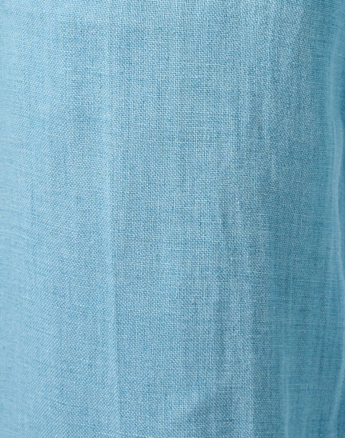 Fabric image - Weekend Max Mara - Malizia Blue Linen Wide Leg Pant