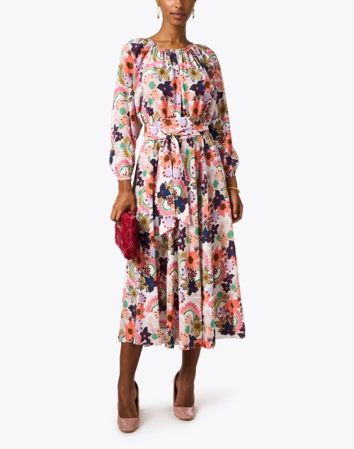 Look image - Soler - Raquel Multi Floral Print Silk Dress