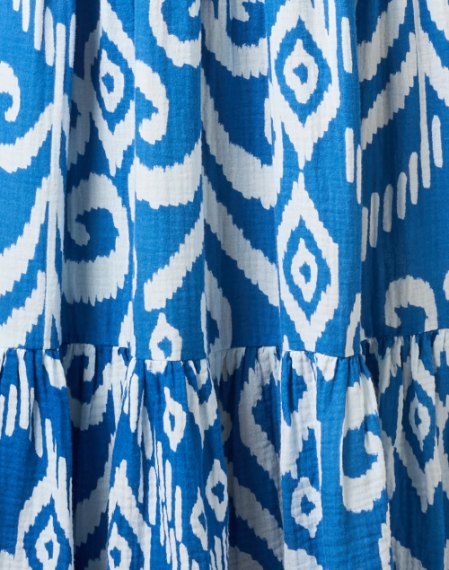 Fabric image - Honorine - Marguerite Blue Print Maxi Dress