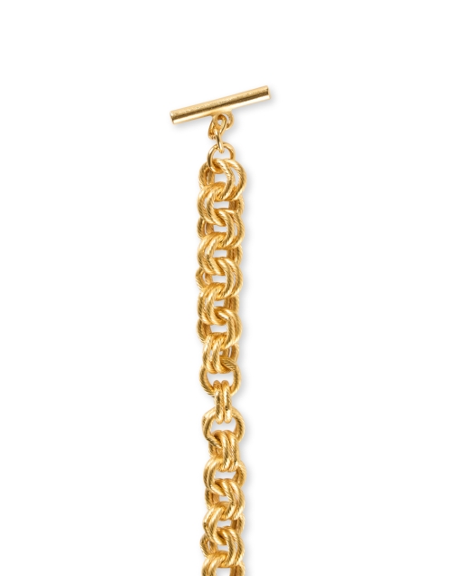 Back image - Ben-Amun - Textured Gold Link Bracelet