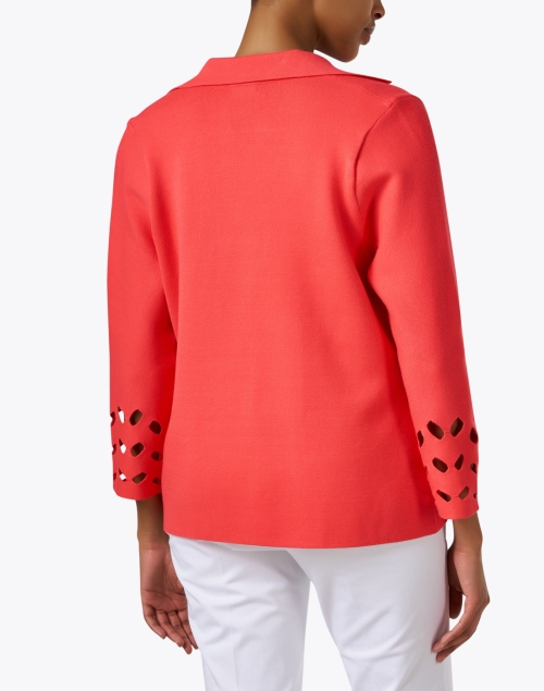Back image - J'Envie - Coral Cutout Knit Jacket 