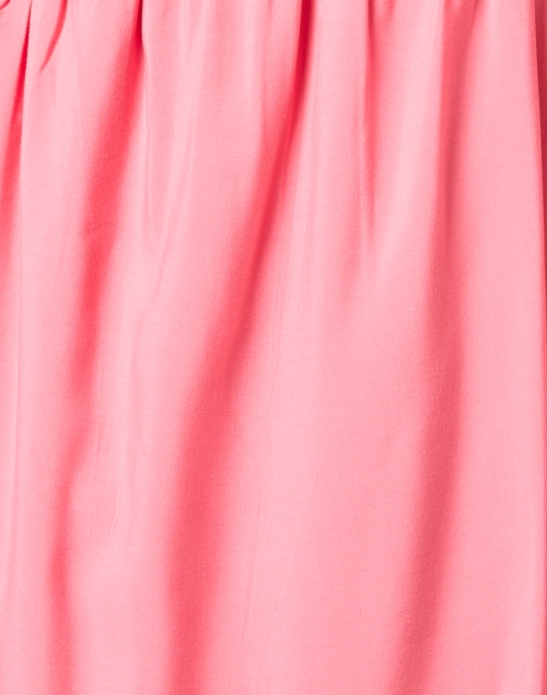Fabric image - Ecru - Moss Pink Embroidered Shirt Dress 