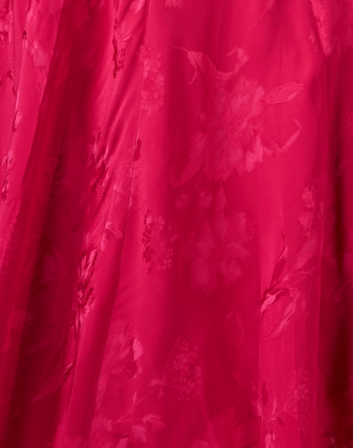 Fabric image - Santorelli - Callie Magenta Floral Jacquard Dress