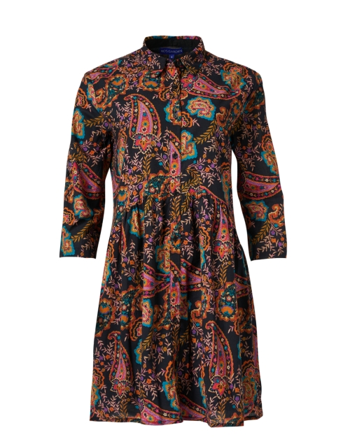 Product image - Ro's Garden - Deauville Black Multi Paisley Shirt Dress