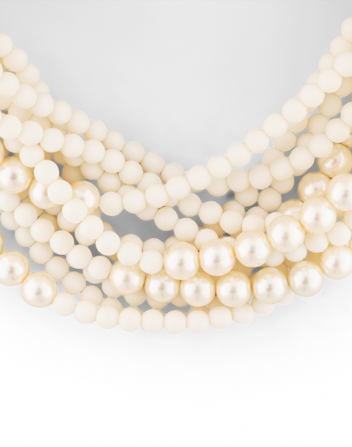 Fabric image - Fairchild Baldwin - Marcella Matte White and Pearl Necklace