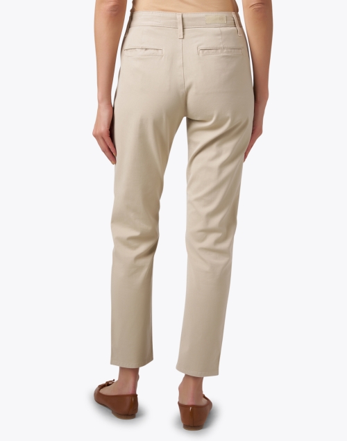 Back image - AG Jeans - Caden Cream Stretch Cotton Pant