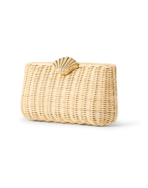 Front image - Poolside - The Classica Rattan Shell Clutch