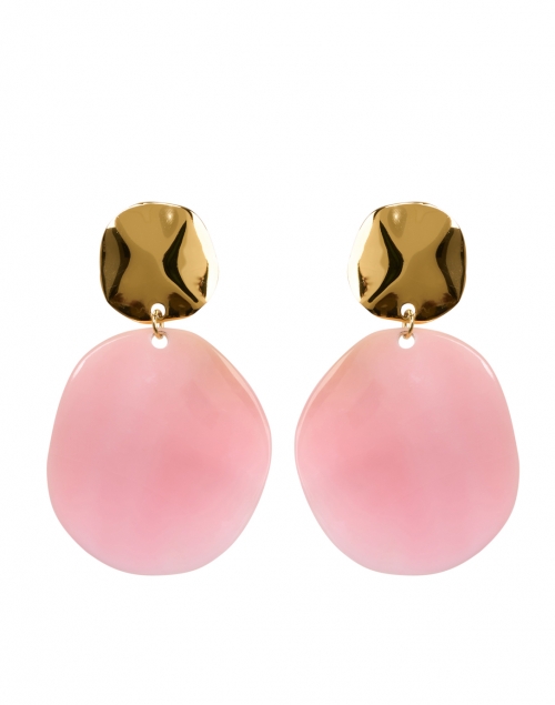 Product image - Nest - Pink Conch and Gold Drop Earrings