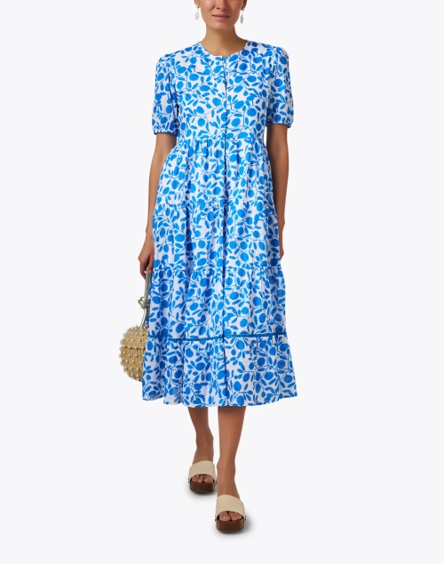 Daphne Blue Print Dress