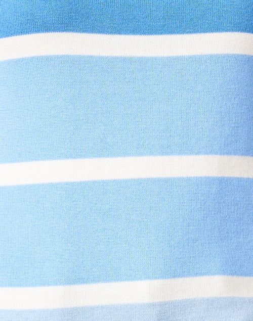 Fabric image - Blue - Blue and White Stripe Cotton Sweater