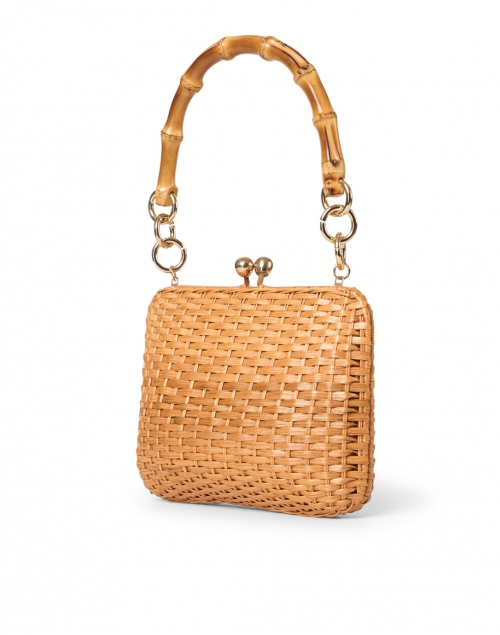 SERPUI - Giulia Light Honey Wicker Top Handle Bag