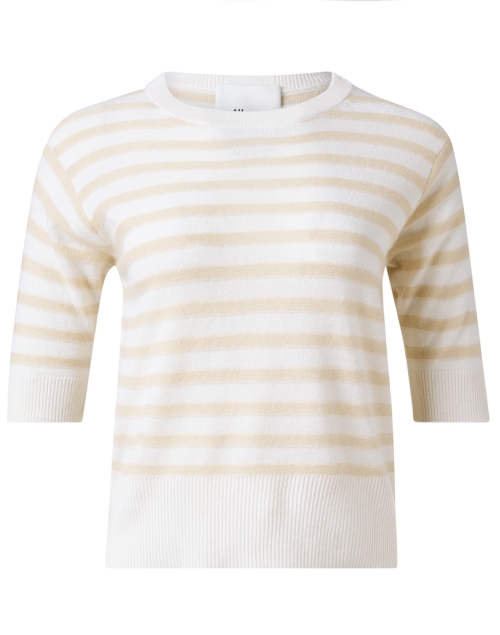 Product image - Allude - Beige and Ivory Striped Sweater