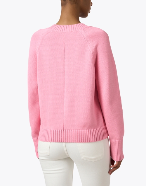 Back image - White + Warren - Pink Cotton Sweater
