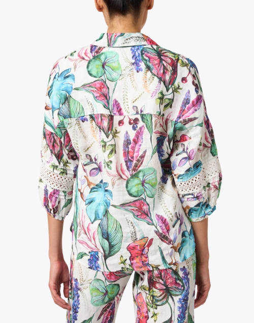 Back image - 120% Lino - Multi Print Linen Shirt