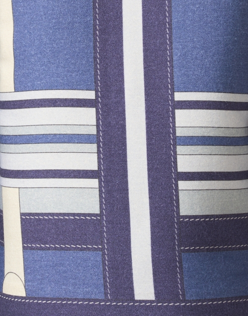 Fabric image - Rani Arabella - Blue Printed Wool Jacket