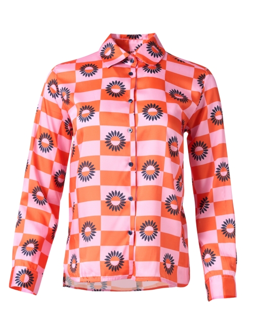 Product image - Vilagallo - Isabella Pink and Orange Print Shirt