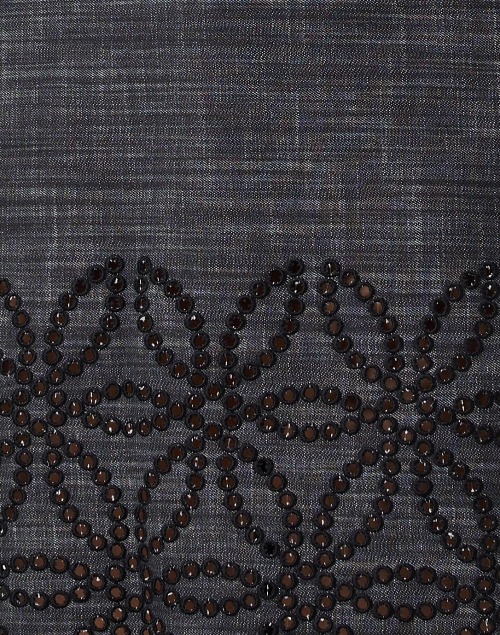 Fabric image - Piazza Sempione - Black Eyelet Trim Dress