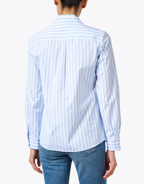 Back image - Weekend Max Mara - Armilla Blue and White Cotton Shirt