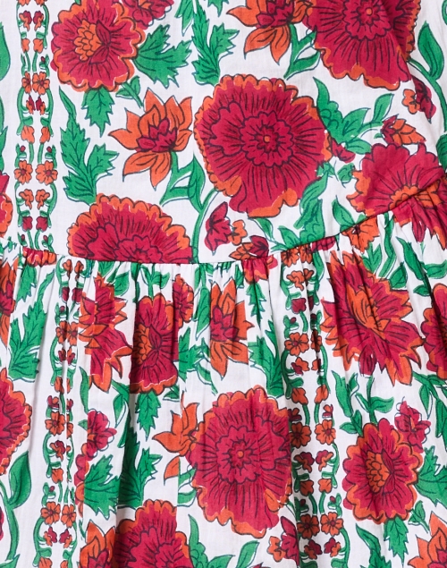 Fabric image - Ro's Garden - Deauville Multi Floral Print Shirt Dress