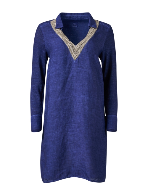 Product image - 120% Lino - Navy Linen Dress