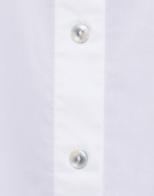 Fabric image - Hinson Wu - Aileen White Button Back Stretch Poplin Shirt