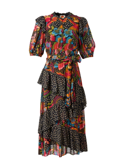 Product image - Farm Rio - Multi Print Ruffle Midi Dress